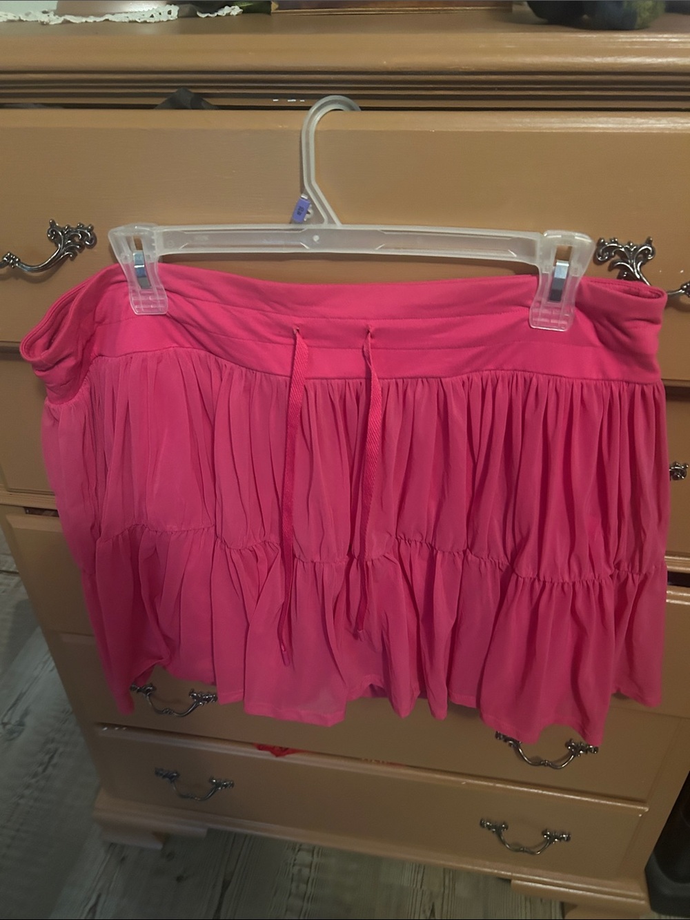 torrid Hot Pink Tiered Mini Skirt